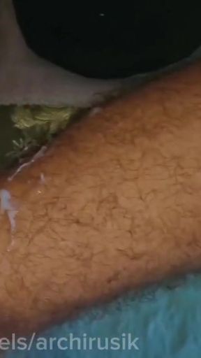 A powerful bull sperm fucked a fragile sissy femboy, hot orgy.   Clip 2