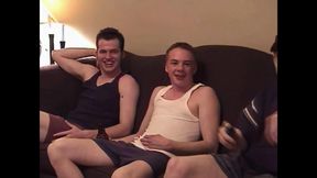 When Straight Guys Stay the Night.....  Very Rare Classic Footage!!!!(2K!) With Brandon & Blake!