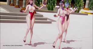 Somi - Birthday strip dance Evangelion Rei Ayanami Asuka Langley Sōryū Mari Illustrious Makina
