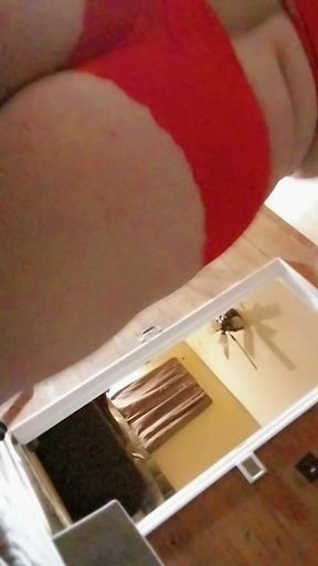 Dancing on You in Red Lingeriie N Big Ass in Ur Face