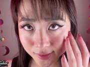 Your Asian Girlfriend Begging for Cum on her Ahegao Face -ASMR JOI