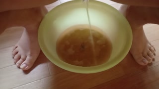 I put up with it for more than half a day and then released my brown pee.