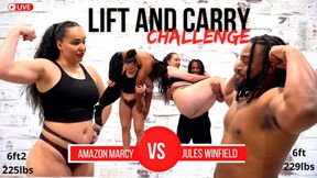 Lift and Carry Challenge #25 - Amazon Marcy vs Fitness Tall Jules Winfield (1080p)