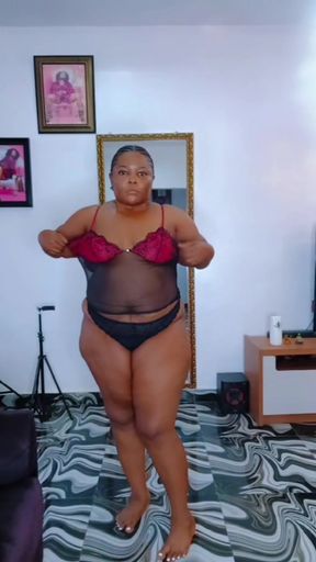 Sexy Ebony Bbw in Panties