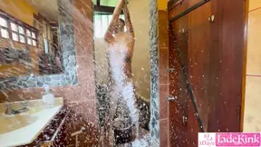 Amateur Girlfriend Dirty Foam Spray &mdash;  Fuck and Bondage Humiliation