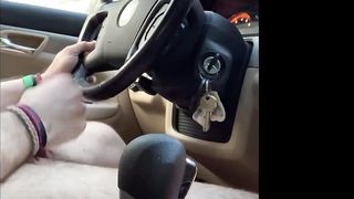Jerking off while driving. Couldn’t wait to got home