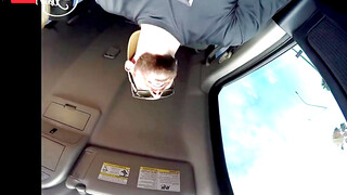 Hot Blonde Picked Up and Gives Road Head, Gets Fucked! 2