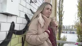 GERMAN SCOUT - Slim Office Girl Adriana Sweetblonde Pick Up for Casting Fuck in Berlin