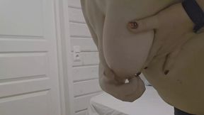 Thick natural hanging udders