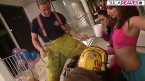 Blonde gets pussy destroyed by a monster cocks hard thrusts