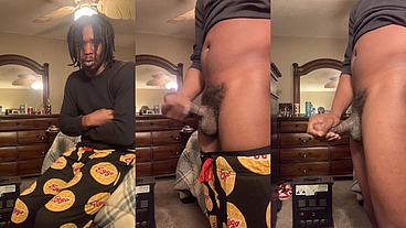 Backshotking318 got stuck in the house during snow weather bored watchin flicks of cherokee d ass and crystal blue made him bust lots of cum