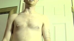 Straight deviant Nimrod masturbating with nipples teased