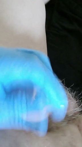 Latex Gloves and Lube Worked a Treat. Spunk, Wank, Toss, Jerk