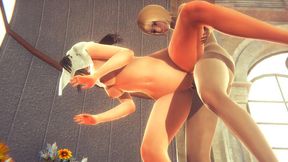 hentai uncensored - haruka bareback her boyfriend in her wedding dress - japanese asian manga anime game porn