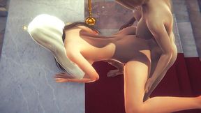 hentai uncensored - haruka bareback her boyfriend in her wedding dress - japanese asian manga anime game porn