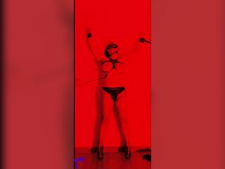 Fastened up sex slave used hard: whipped, hot wax on bazookas and hard oral pleasure for taskmaster