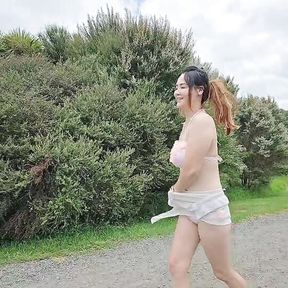 Taiwan teen model sexy body in public New Zealand