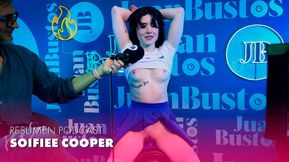 Dirty Brunette Soifiee Cooper Spits Cum-Filled Fantasies During Wild Threesome Orgy on Juan Bustos Podcast