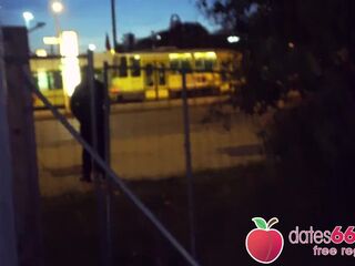 PUBLIC BANG w/ Kessie Shy behind billboard in Berlin! Dates66