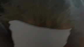 MILF in sunglasses gives POV blowjob with cumshot