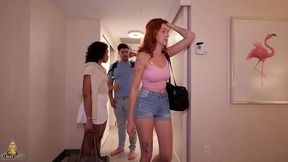 ami bue and cherry candle sharing my cock and cum in her butt