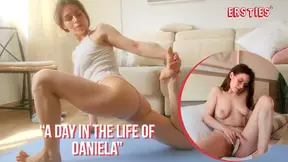 Sexy Brunette Daniela Shows Off Her Big Tits and Toys