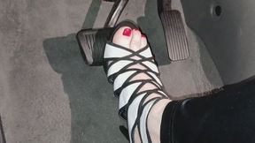 Evalynn downtown driving in heels (alt view)