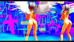 Huge Anaconda Dick Pounds Cartoon Girls In Steamy MMD Futanari Love Scene