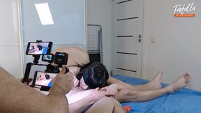 Real homemade threesome. MFM. Part 2. 21743