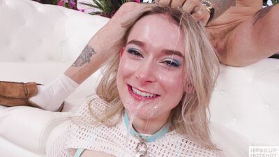 Blonde Babe Thea Summers Milks a Rough Dick Dry!