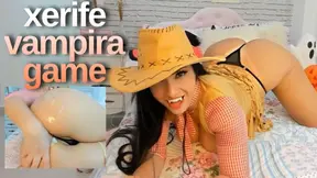 Sexy vampire sheriff gives hot blowjob then gets big ass fingered