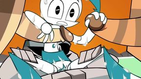 What What In The Robot - Jenny Double Penetrated By Rock Monsters
