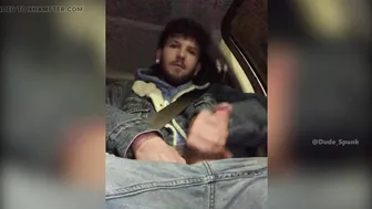 Hairy Guy Gets Handjob from Straight Uber Driver in Van