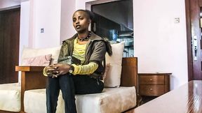 POV &ndash; African Girl Challenge in Homemade Interracial Casting