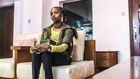POV - African Girl Challenge in Homemade Interracial Casting