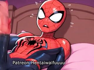 Shemale hentai Spidey’s Cum-Drenched Solo Web Job