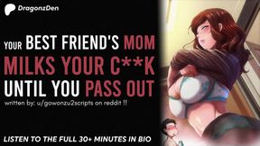 Mom's filthy friend feeds your cock&#x1F32D;, erotic ASMR sucks you dry