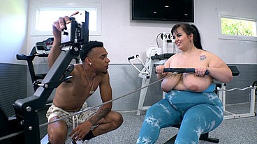 Chubby O'Mya BBW Likes a BBC After Her Workout JM1370