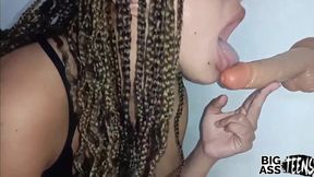 Busty Teen Delivers Epic Blowjob Before Intense Ride and Squirting Action
