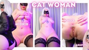 CATWOMAN COSPLAY | ARMPITS & ASSHOLE WORSHIP