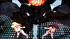 Animated GF practices dance moves in sexy 3D