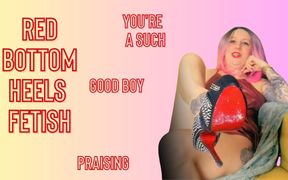 Lady Angela Red Bottom Heels Praising Tattooed Goddess Femdom Fetish MILF