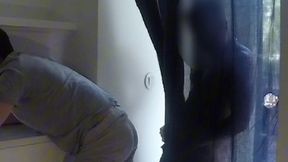 2 amateur boys messing around in the kitchen and pissing on each other