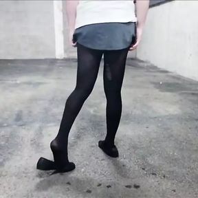 After School Sissy Slut Cums At Public Car Park