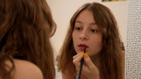 Good-looking angel with round bottom Lia fucked by a massive dick