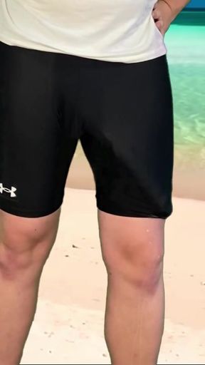 Memorable moment from "Risky masturbation on the beach"