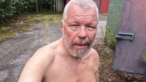 Swedish owned amateur masurbates in the woods
