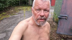 Swedish owned amateur masurbates in the woods