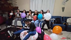 9 BEAUTIFUL GIRLS HAVING A BALLOON PARTY - New GIRL SASHA - CLIP 3 - NEW KC JUNE 2025