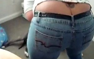 Donna queen in tight & jeans & bikini